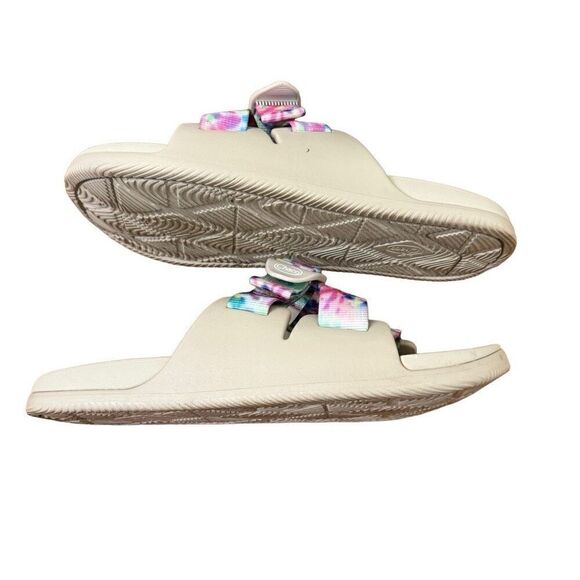 Chaco Chillos Slide Sandals Light Tie Dye Beige Size 9 - Picture 6 of 9